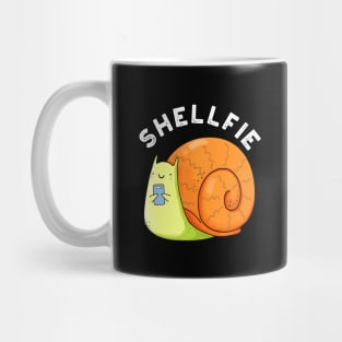 Shellfie Cute Snail Selfie Pun Mug